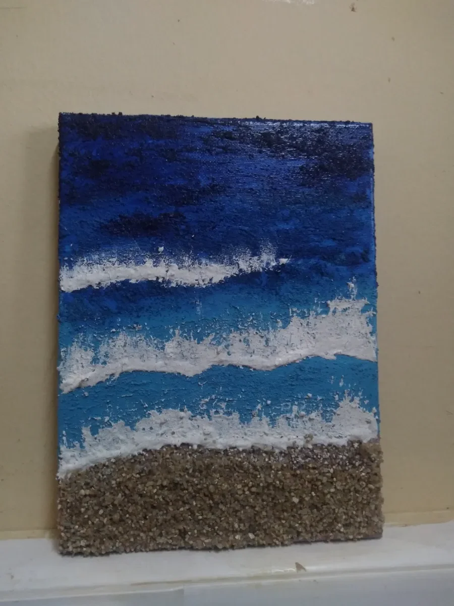 Cuadro "Marea azul"