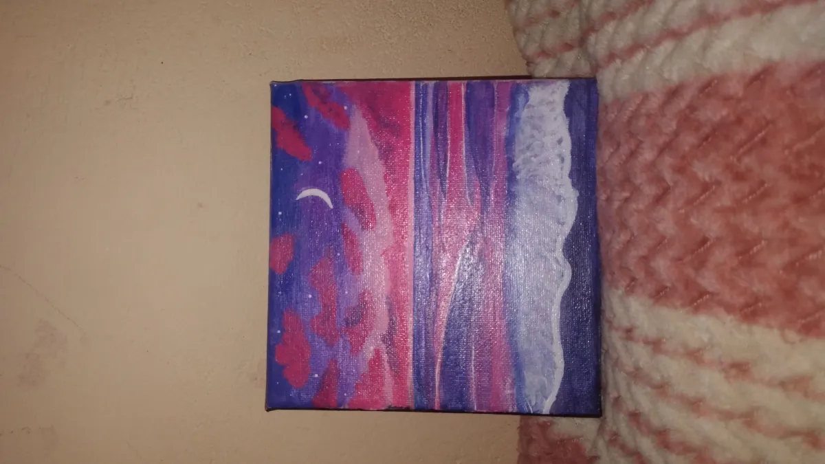Cuadro "atardecer Rosado"